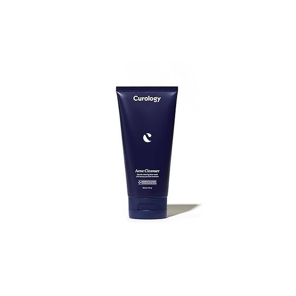 Curology Acne Facial Cleanser Treatment, 2.5% Benzoyl Peroxide Face Wash, For Oily and Prone Skin, Milky Gel Texture, Fragrance Free, 5.07 fl oz