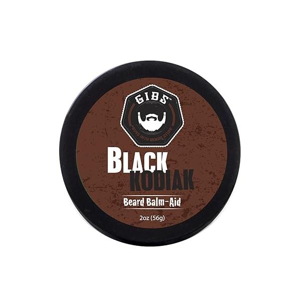GIBS Grooming Black Kodiak Beard Balm Aid, 2 oz