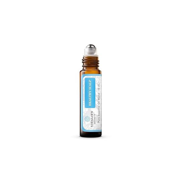 Vitality Extracts Healthy Scalp Essential Oil Blend - 10ml Roll-On, Cleanse, Hair Growth, Amla Oil, Ayurvedic, Repair, Strengthening