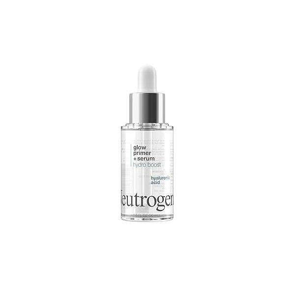 Neutrogena Hydro Boost Glow Booster Primer & Serum, Hydrating Moisturizing Face Serum-to-Primer Hybrid, Infused with Purified Hyaluronic Acid Designed to Instantly Hydrate, 1.0 fl. oz