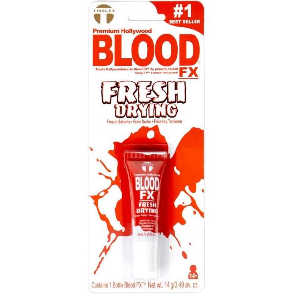 Tinsley Transfers Red Drying Blood Fx Makeup Adult Accessory, Multicolor