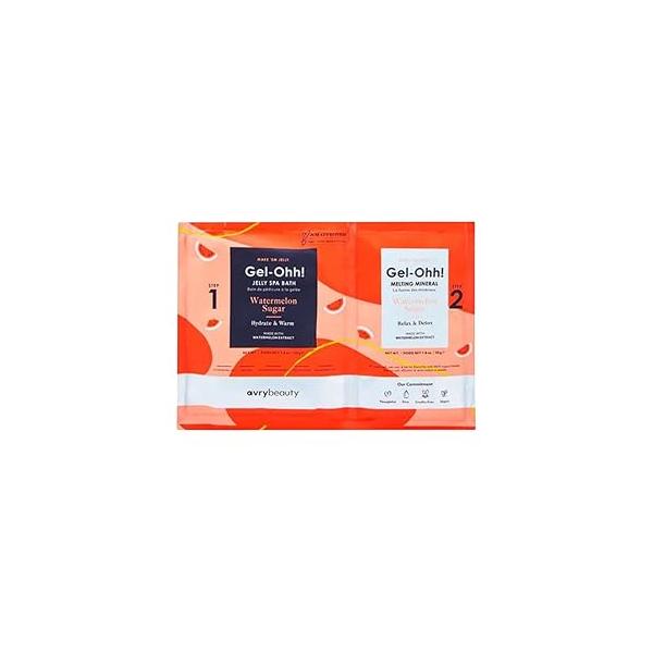 Gel-Ohh Pedicure- Watermelon Sugar, Scented, Jelly Pedicure, Melting Minerals, Salon Services, Pedi, Relaxtion, Heat Therapy, Foot Care