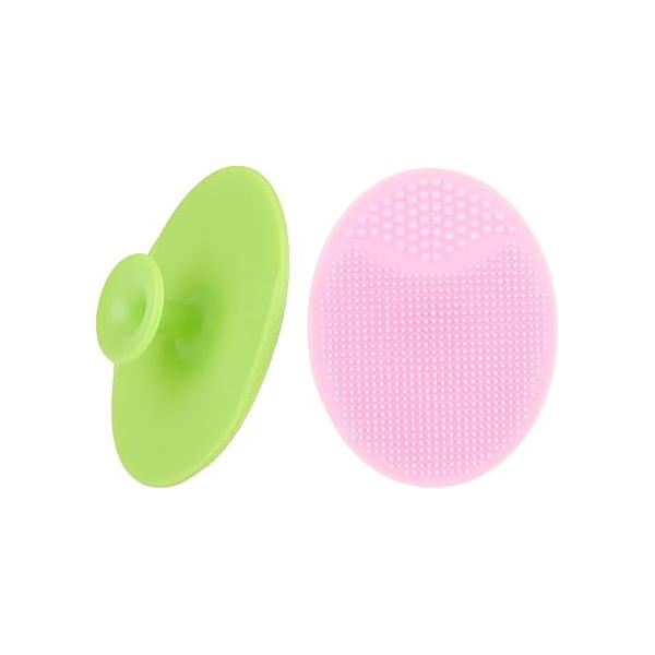 Face Scrubber,3 Pack Soft Silicone Scrubbies Facial Cleansing Pad Exfoliator Brush Scrubby for Massage Pore Blackhead Removing Exfoliating,Cool Gift Girl