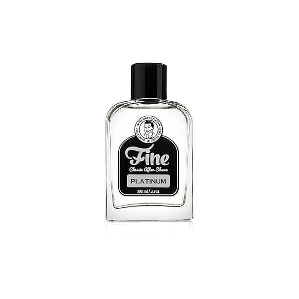 Mr. Fine Men's Aftershave - Platinum Fragrance, Soothing & Toning Post Shave Balm, Calms Razor Burn, Classic Barbershop Feel, Alcohol-Based Formula, Gentle for All Skin Types, 100ml