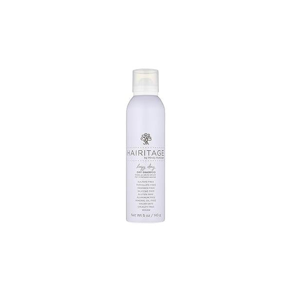 Hairitage Dry Shampoo - Oil Absorbing + Time Saving Reduces Odors Adds Texture Volume Clean Look Smell For All Hair Types and Colors, Blonde Brunette, Powder Spray 5oz