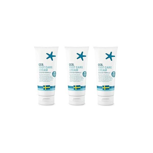 THREE PACKS of CCS Foot care Cream 175ml by