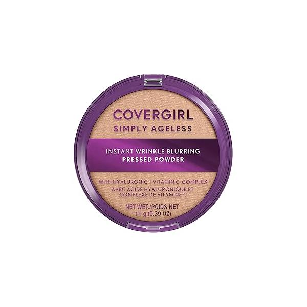 Covergirl Simply Ageless Instant Wrinkle Blurring Pressed Powder, Classic Ivory, 0.39 Oz