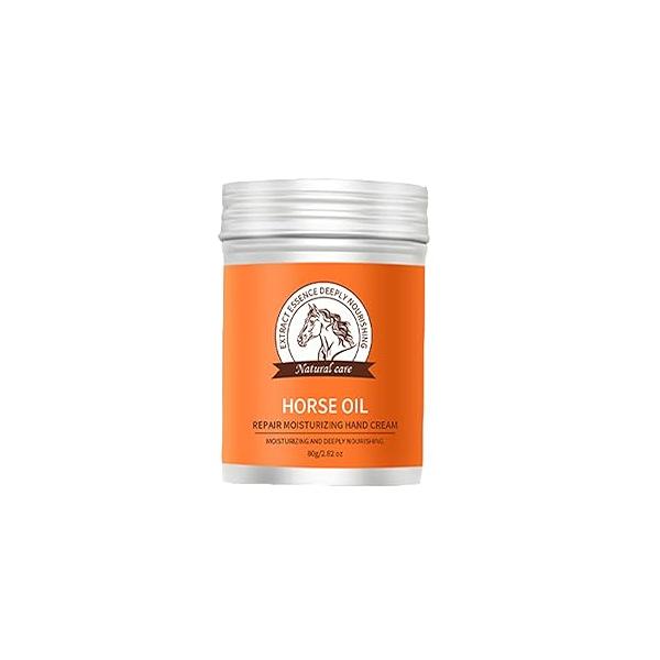 Horse Oil Cream for Dry Rough Hands,Horse Feet Preventing Your Skin From Peeling and Cracking,Making Hand/Foot Smooth Soft,Moisturizing Nourishing Hands/Feet