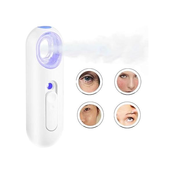 Mist Sprayer 25ML Nano Spray Water Meter - High Frequency Vibration Quiet Design Water/Oil Balance Control Eyelash Extensions Atomization Facial Humectant Steamer Cool Face Beauty Care