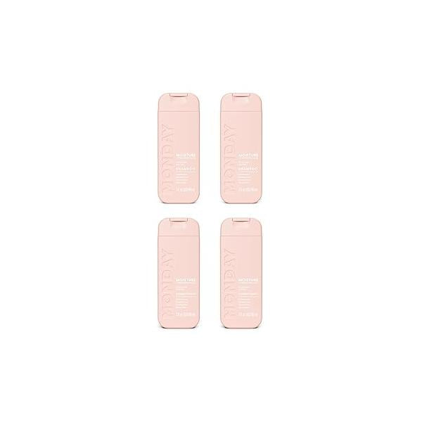 Monday Haircare Moisture Shampoo & Conditioner Travel Pack - 3oz, 90ML Kit (2 x Shampoo,2 Conditioner)