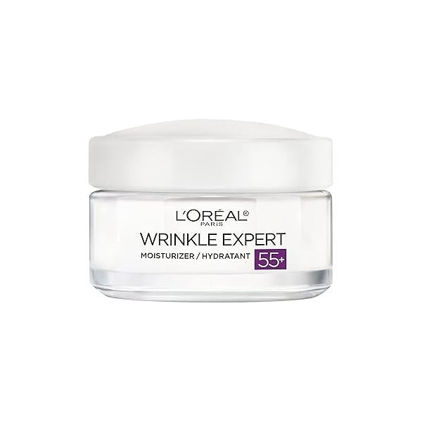 L'Oreal Paris Wrinkle Expert 55+ Anti-Aging Face Moisturizer with Calcium, Non-Greasy, Suitable for Sensitive Skin 1.7 fl. oz
