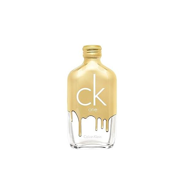 Calvin Klein CK One Gold Eau de Toilette - Woody Unisex Cologne With Notes of Bergamot, Fig, Neroli & Guaiac Wood Long Lasting Fragrance