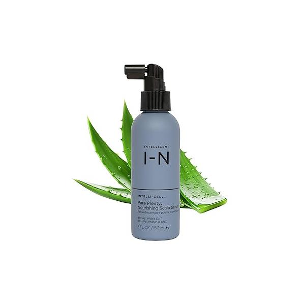Intelligent Nutrients Pure Plenty Nourishing Scalp Serum, Advanced Hair Cycle Support for Fuller, Stronger Hair, 5 Oz, White