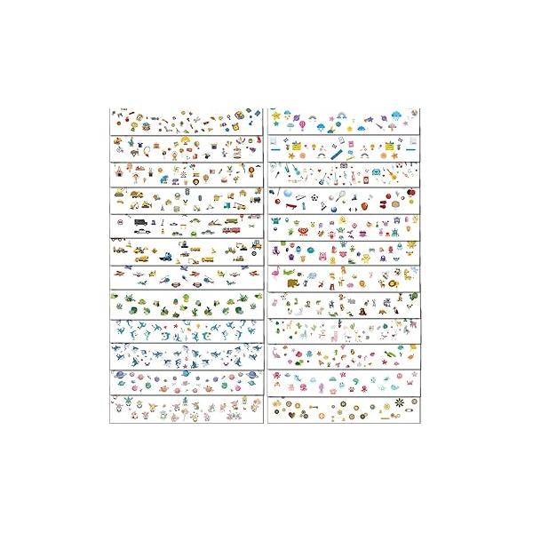 Ooopsiun Cartoon Freckle Temporary Tattoos for Kids - 24 Sheets Face Stickers Girls Boys Makeup Costume Birthday Party Favors