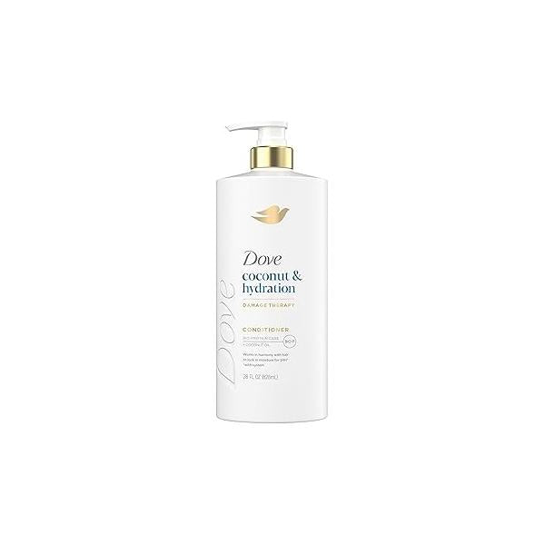 Dove Conditioner Coconut & Hydration for Dry Hair with Bio-Protein Care Technology and Oil 28 Fl Oz
