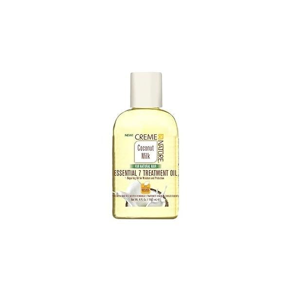 Creme of Nature Coconut Milk Essential 7 Treatment Oil 4 Ounce (118ml) (3 Pack)