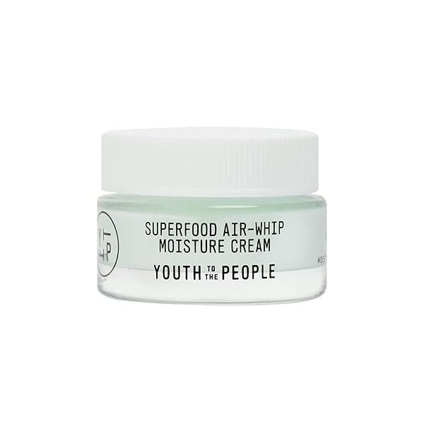 Youth To The People Superfood Air-Whip Moisture Cream - Kale + Green Tea Face Moisturizer, Hydrates Up to 48HR for Plump, Glowing Skin, Formulated With Hyaluronic Acid, Non-Greasy, For All Skin Types