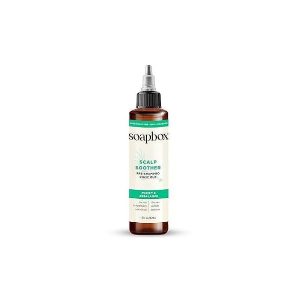 Soapbox Scalp Soother, Soothing Treatment with Tea Tree Oil & Hyaluronic Acid, Vegan, Cruelty, Paraben, Gluten and Harsh Sulfate Free, 5oz
