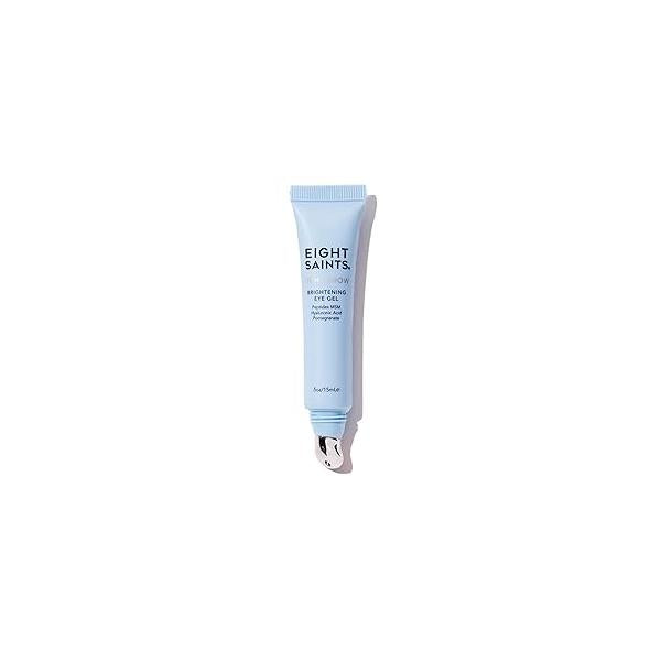 Eight Saints Light Show Brightening Eye Gel, Natural and Organic Anti Aging Cooling Gel to Reduce Puffiness, Wrinkles Calms Under Skin, 0.5 Ounces