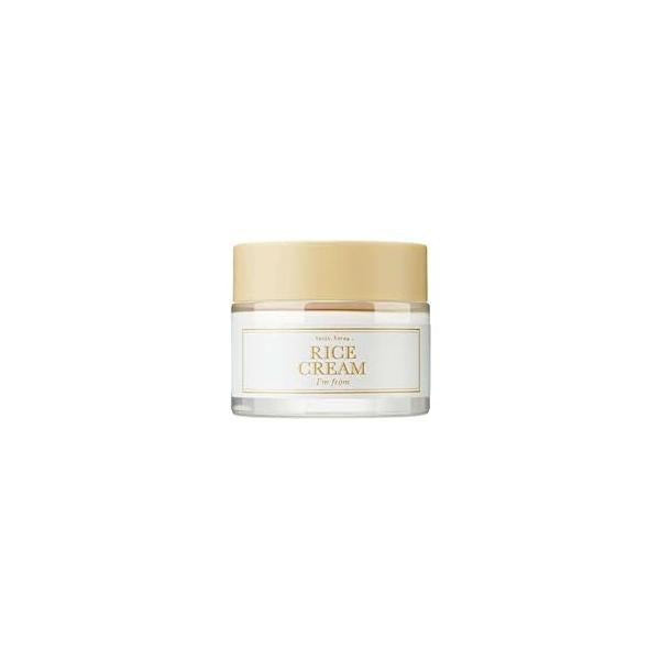 I'm from Rice Cream 1.76 Ounce, Bran Essence with Ceramide, Glowing Look, Improves Moisture Skin Barrier, Deep Nourishment, Smooths and Evens Tone, K-Beauty