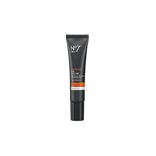 No7 Men Rapid Revival Eye Roll On - Peptide Dark Circles Under Treatment for Roller to Reduce Appearance of Bags Reduces Signs Fatigue (15 ml)