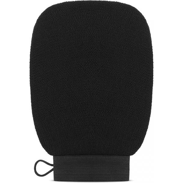 Valitic Exfoliating Glove Body Scrubber - Mitt Dead Skin Remover, Shower Face and Exfoliator Korean Style Washcloth Spray Self Tan Pair Black