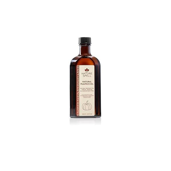 Nature Spell Pumpkin Seed Oil for Hair Growth, Suitable All Types, 5.07 Fl Oz