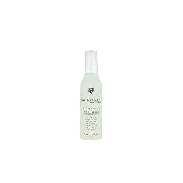 Hairitage Light as a Feather Leave-in Conditioner Spray - Leave-In Hair Treatment Detangles + Fortifies Reduces Breakage Deep Conditions Lightweight Feel for All Types, 6 fl oz