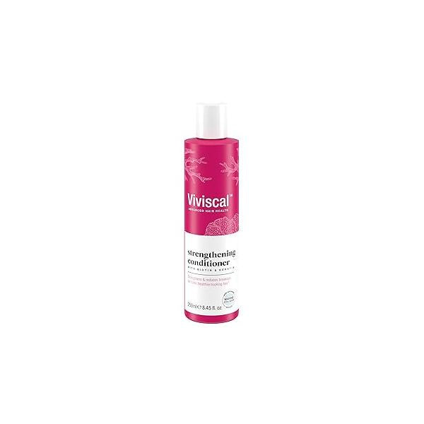 Viviscal Hair Strengthening Conditioner - Strengthens and Reduces Breakage for Fuller, Healthier With Biotin, Keratin Marine Extracts 250ml (8.45 Fl Oz)