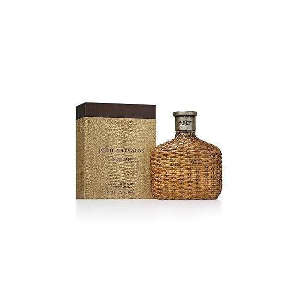John Varvatos Men's Cologne, Artisan Eau de Toilette EDT Spray, Woody Citrus Scent with Notes of Mexican Winter Mandarin, Purple Ginger & Balambre