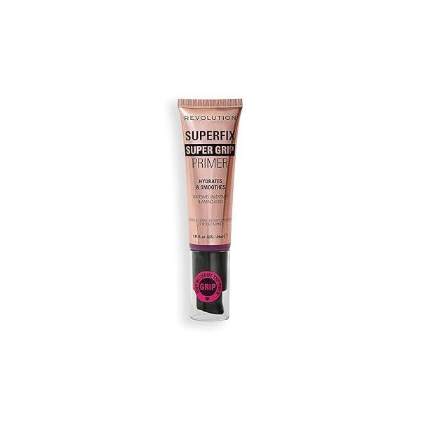 Revolution, Superfix Grip Primer, Hydrating & Smoothing Face Primer for Makeup, Gel-Formula to Look, Vegan Cruelty-Free, 0.81 fl oz
