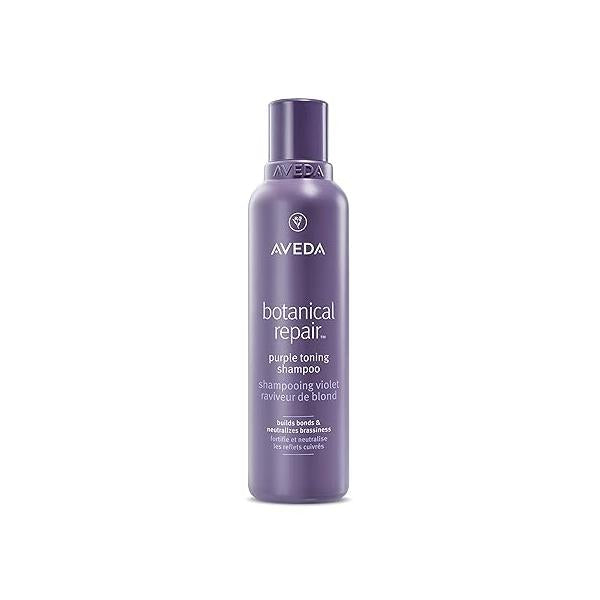 Aveda Botanical Repair Purple Toning Shampoo | For Blonde, Silver, Grey Hair Reduces Brassy Tones Silicone Free 96% Naturally Derived*, 6.7 fl oz