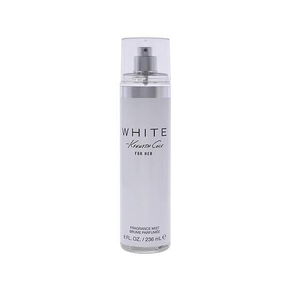 Kenneth Cole White for Her Body Mist Women, Notes of Mandarin, Vanilla, Musk, and Orchid, Fruity, Fresh, Feminine Scent, Long-Lasting, Everyday Wear Fragrance, 8 Fl oz