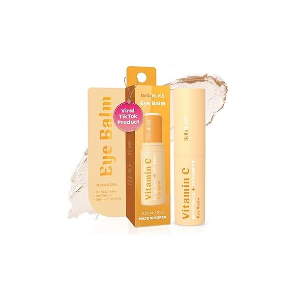 BellaBLISS Hyaluronic Eye Balm Reduces Anti-Aging Dryness and Fine lines, Hydrating - under eye cream Made in korea 0.35 oz / 10 g Pack of 1