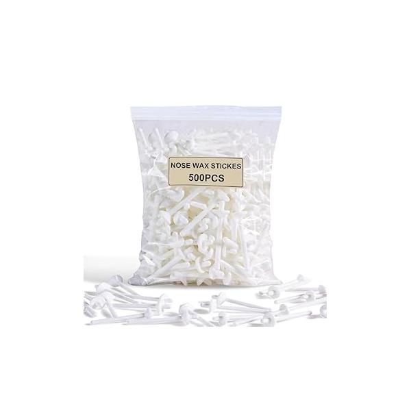 200 Pcs Wax Sticks, Nose Kit Accessories, Waxing Sticks for Nostril Nasal Cleaning, Ear Face Eyebrows Hair Removal Men Women
