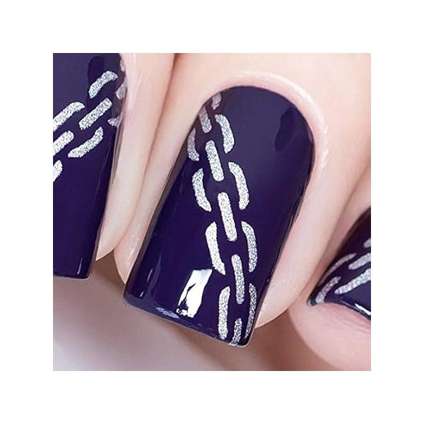 Whats Up Nails - Halloween Nail Vinyl Stencils 4 Pack (Dripping, Graveyard, Bats, Pumpkin Topiary) for Art Design