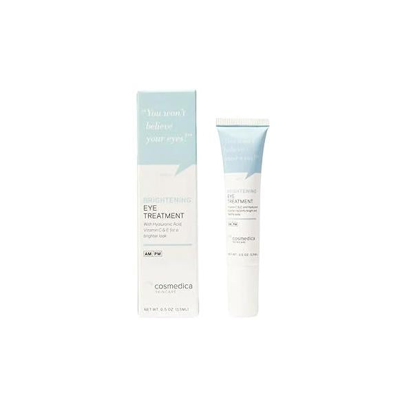 New Brightening Eye Gel With Hyaluronic Acid, Vitamin C & E, Peptides For Dark Circles Puffiness, Wrinkles, Fine Lines, Crows Feet, Spots A More Radiant Appearance 0.5 FL OZ (15 ML)