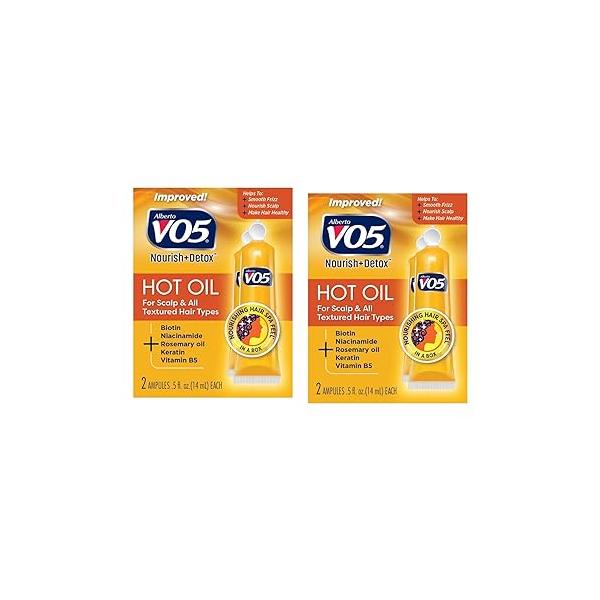 Vo5 Hot Oil Therapy Treatment 2 Count 0.5 Ounce (14ml) (2 Pack)