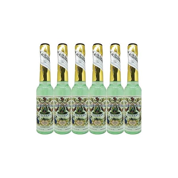 Lanman & Kemp Authentic Real Florida Water Cologne 7.5 Oz - Six (6) Plastic Bottles