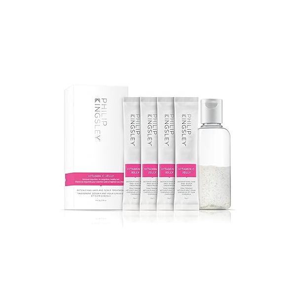 PHILIP KINGSLEY | Vitamin C Jelly Hair Mask and Scalp Treatment Cleansing, Clarifying, for Build-Up Removal Achieve Shiny, Radiant in Minutes 4 x 5g