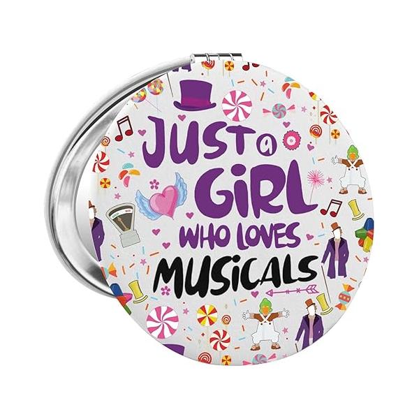WSNANG Musical Inspired Gift Chocolate Factory Makeup Mirror Willy Merch Theatre Fans (USChocolateMirror)