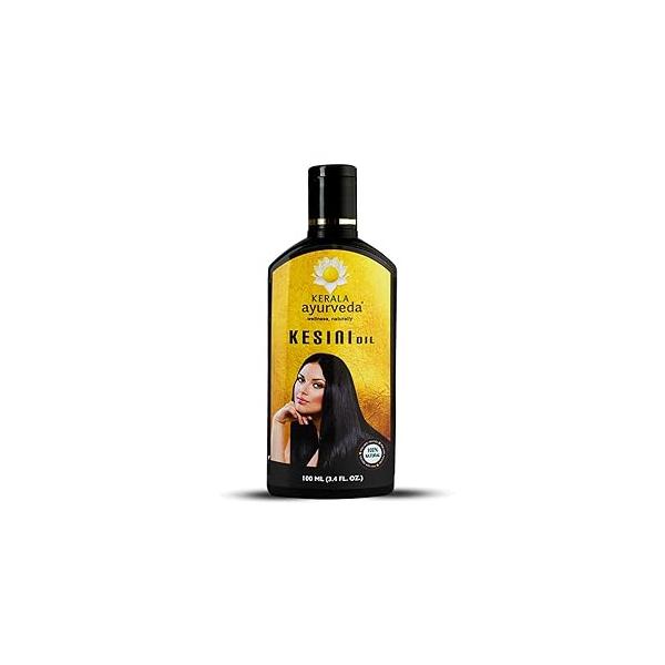 Kerala Ayurveda Kesini Oil- Herbal Hair Oil Enriched with Amla and Bacopa - Revitalises Scalp, Maintains Natural Color & Texture of Hair, 3.38 Fl Oz