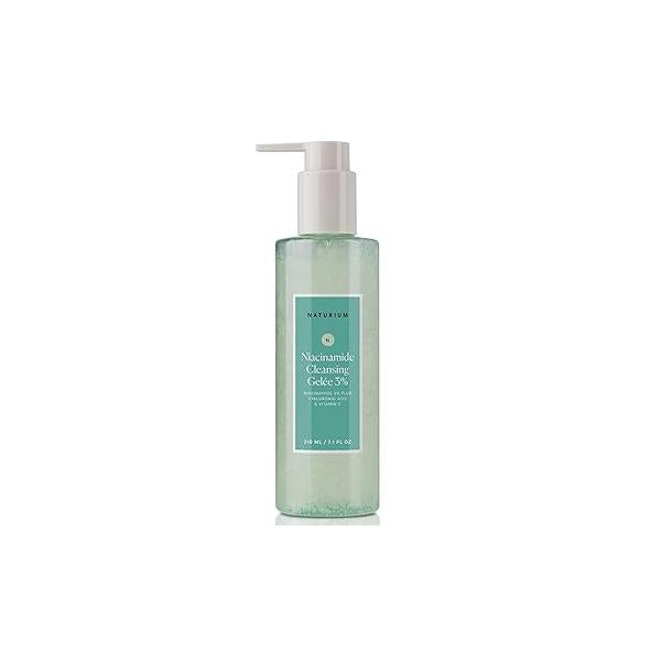 Naturium Niacinamide Cleansing Gelée 3% Plus Hyaluronic Acid & Vitamin C, Gentle Smoothing Face Wash, 7.1 oz
