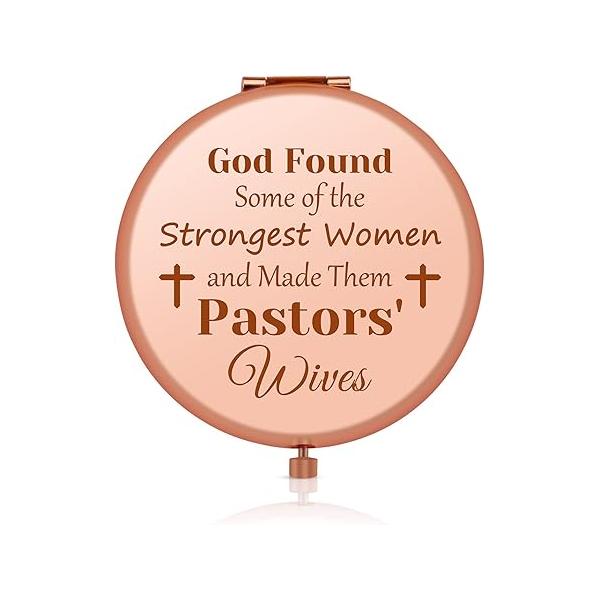 Valentines Day Gift Pastor's Wife Appreciation Gifts Religious for Rose Gold Compact Mirror Birthday Thank You Christmas Thanksgiving