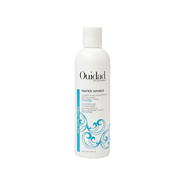 Ouidad Water Works Curly Hair Shampoo, Clarifying Shampoo for Build Up, Removes Impurities, Maintains Curls' Natural Moisture, For All Curl Types