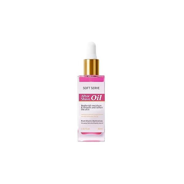 Strawberry Vanilla After Shave Oil, Soothing and Moisturizing, Prevents Ingrown Hair Razor Burn, Natural Extracts, Fast Absorption, Irritation-Free Skin for Daily Use