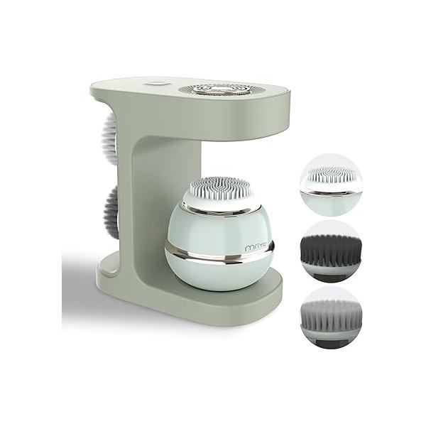 Facial Cleansing Brush Silicone Face Scrubber, Exfoliating Brush, Massage - for Gentle Exfoliation, Massage, Blackhead Removal and Makeup