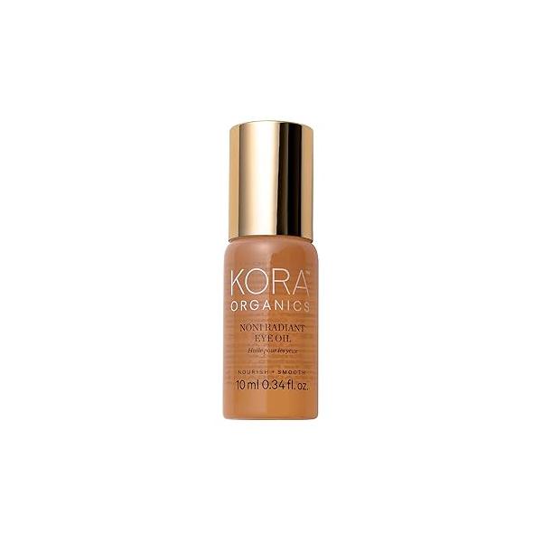 KORA Organics Noni Radiant Hydrating Under Eye Oil Roller, Smooth & Tone, Certified Organic, Cruelty Free Serum - Delicate Eyebag Remover Travel Essential for Puffy Face Wrinkes 0.34 Fl Oz