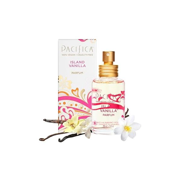 Pacifica Island Vanilla Perfume - Clean Fragrance for Women - Warm Tropical Aroma Long-Lasting Beauty Non Toxic Scent, Vegan & Cruelty-Free, 1 oz Travel-Friendly Spray
