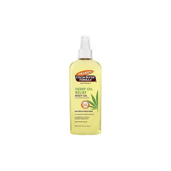 Palmer's Cocoa Butter Formula Hemp Oil Calming Relief Body Oil, 5.1 Ounces